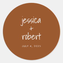 Modern minimalistisk Terracotta Bröllop