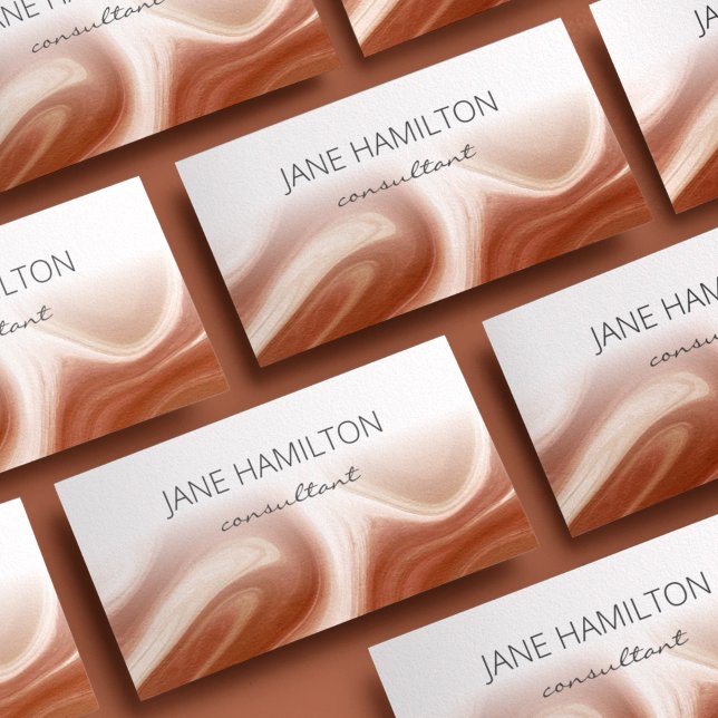 Modern minimalistisk terracotta visitkort (Skapare uppladdad)