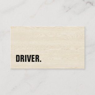 Modern minimalistisk träskiva FÖRARE Professionell Visitkort