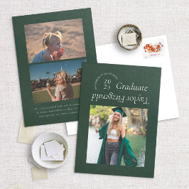 Modern Minimalistisk Trendig Fotoexamensbevis Anno Meddelande