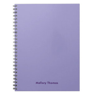 Modern minimalistisk trendig lila söt anteckningsbok