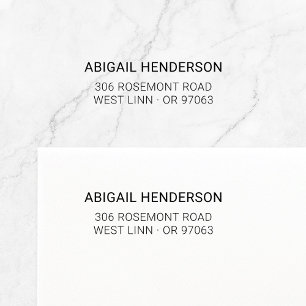 Modern Minimalistisk typo Basic 10 RETURADRESS Självfärgande Stämpel