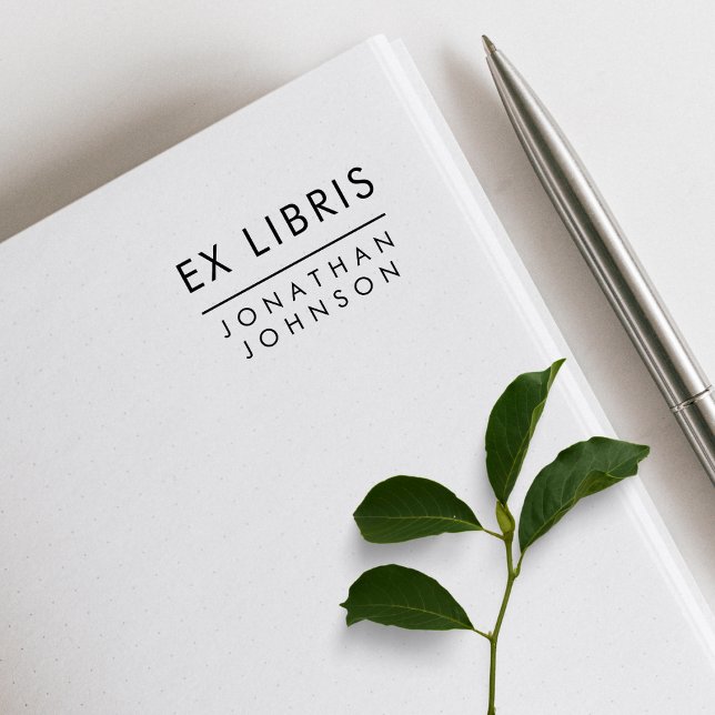 Modern minimalistisk typografi anpassat namn Ex Li Stämpel (Skapare uppladdad)