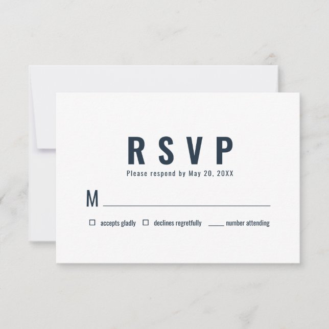 Modern + minimalistisk typografi-Bröllop OSA (Framsida)