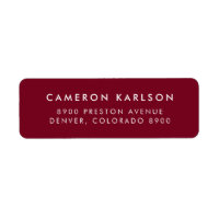 Modern Minimalistisk typografi - Burgundy Return