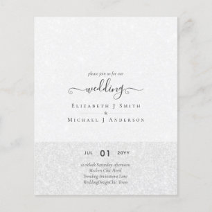 Modern minimalistisk typografi Färg Bröllopsinbjud Flygblad