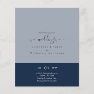 Modern minimalistisk typografi Färg Bröllopsinbjud Flygblad