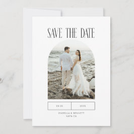 Modern minimalistisk typografi foto spara datumet
