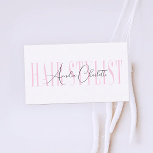 Modern minimalistisk typografi frisör visitkort