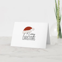 Modern minimalistisk typografi God jul Helgkort