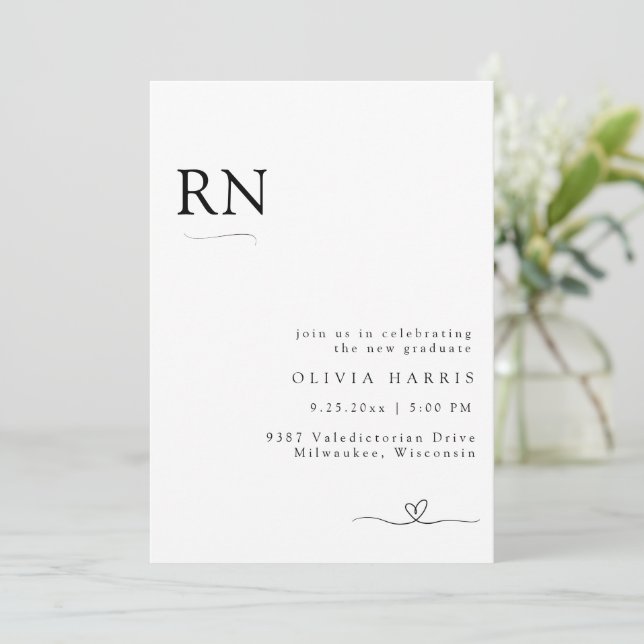 Modern minimalistisk typografi som ger näring till inbjudningar (Stående Fram)
