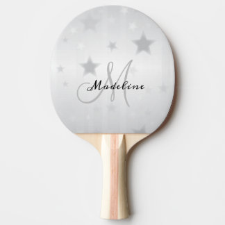 Modern minimalistisk unik silverpersonlig söt pingisracket