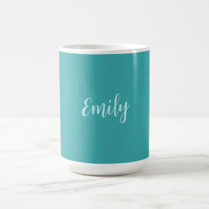Modern minimalistisk, vanlig blå Grönt Kaffemugg