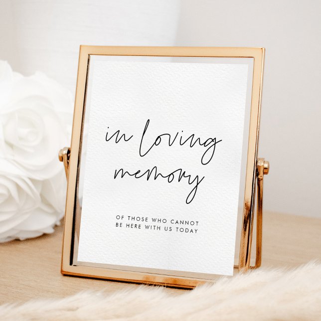Modern minimalistisk vigelsetecken till minne poster (Skapare uppladdad)