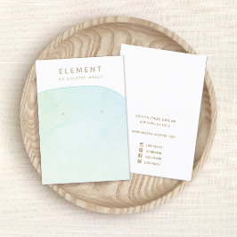 Modern minimalistisk Visning för vattenfärgsavbild Visitkort