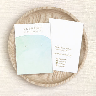Modern minimalistisk Visning för vattenfärgsavbild Visitkort