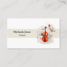 Modern minimalistisk vit beige violinist