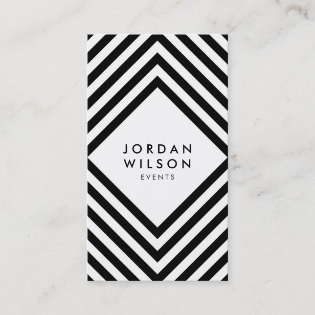 Modern minimalistisk vit och svart Social Visitkort (Framsida)