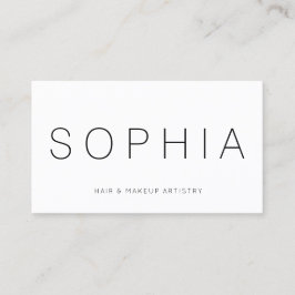 Modern minimalistisk vit Professionell Visitkort