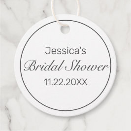 Modern minimalistisk vit svart Möhippa Gåvor Etiketter