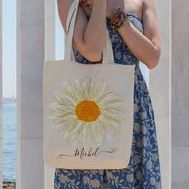 Modern minimalistisk Watercolol Chamomile Tygkasse