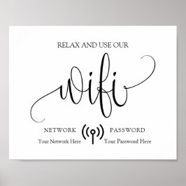 Modern minimalistisk WiFi-signal Poster