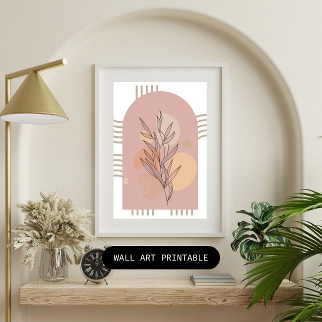 Modern minimalistiska botaniska Löv Poster (Skapare uppladdad)