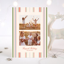 modern minimalistiska julrandiga familjefoto