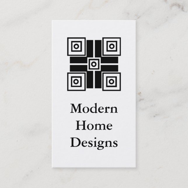 Modern minimalistiskt Affärskort, svart Visitkort (Framsida)