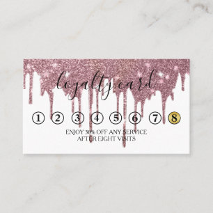 Modern minimalistiskt bonuskort i Guld Glitter Visitkort