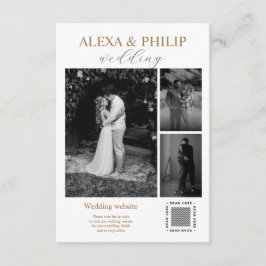 Modern, minimalistiskt kort för fotomaket