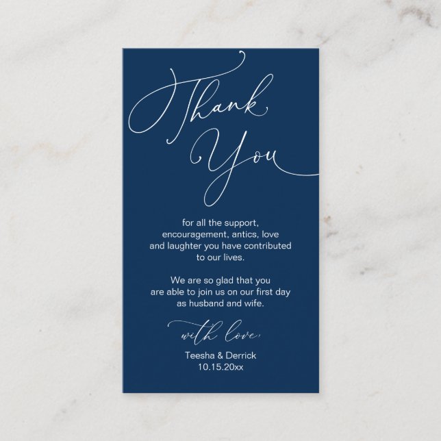 Modern, minimalistiskt skript, tack vare klossar i tilläggskort (Framsida)