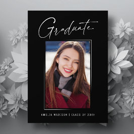 Modern, minimalistiskt, unikt Bläck-skriptfoto Stu Meddelande