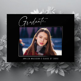 Modern, minimalistiskt, unikt Bläck-skriptfoto Stu Meddelande