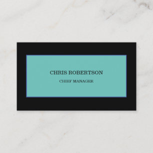 Modern, minimalistiskt vanligt Premium Silke Blue Visitkort