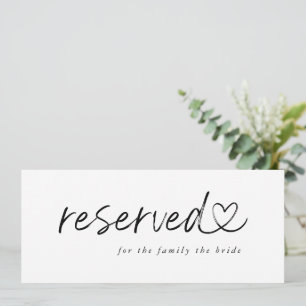 Modern Minimalistsignatur för reserverat Bröllop