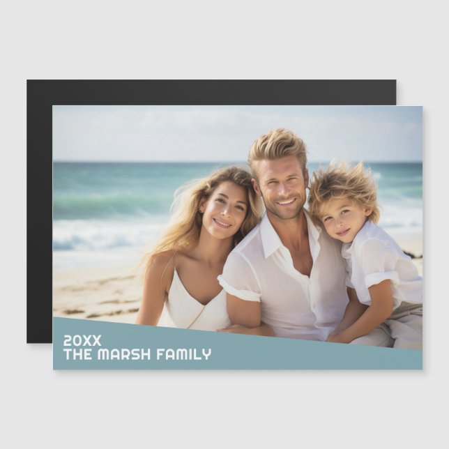 Modern minimalt foto med diagonalt Färg-block (Fram/baksida)