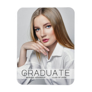 Modern minimalt foto Wt Student-meddelande Magnet