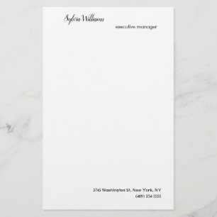 Modern minimering av ditt namn med enkelt Kreativ Brevpapper