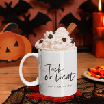 Modern minimigräns och behandling | HAPPY HALLOWEE Två-Tonad Mugg<br><div class="desc">Modern minimigräns och behandling | HAPPY HALLOWEEN</div>