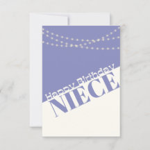 Modern minimikort för Grattis på födelsedagen Niec