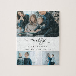 Modern Minimiskript 3 Photo God jul Pussel