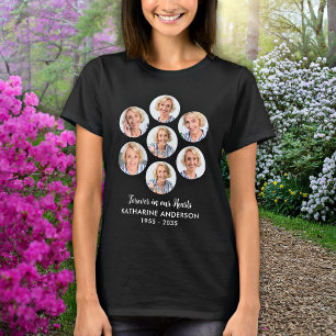Modern minnesbild Anpassningsbar 7 fotokollage Fun T Shirt