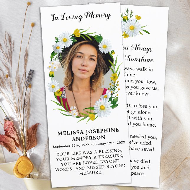 Modern minnesfoto-Blommigt - underligt bönekort (Skapare uppladdad)