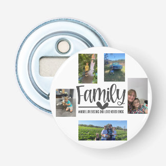 Modern minnesfoto för Family kärlek Flasköppnare