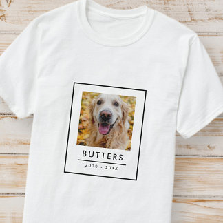 Modern minnesfoto för Pet-minnet T Shirt