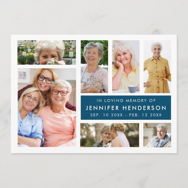 Modern minnesfotokollage i lyft program (Framsida)