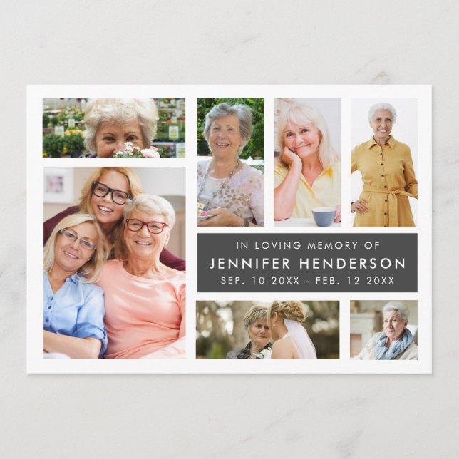 Modern minnesfotokollage i lyft program (Framsida)