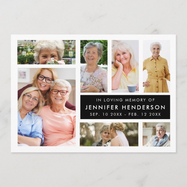 Modern minnesfotokollage i lyft program (Framsida)