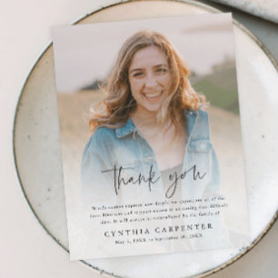 Modern minnesfototack - tack för ditt kort